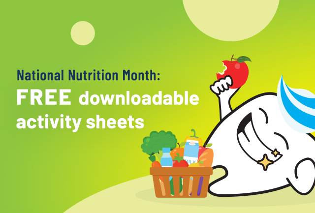 National Nutrition Month: free downloadable activity sheets