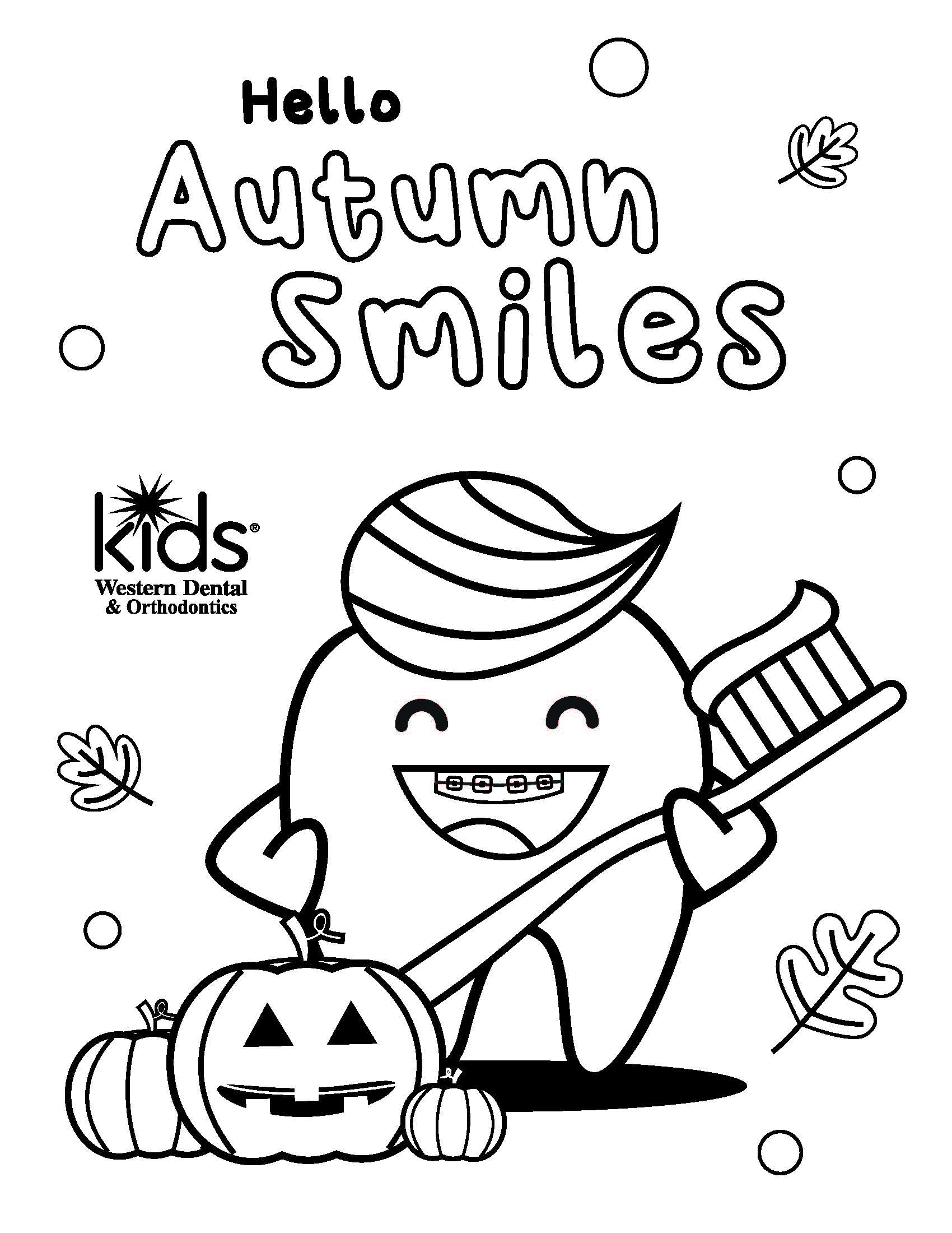 Western Dental Kid's Activity Sheet - Fall 2022